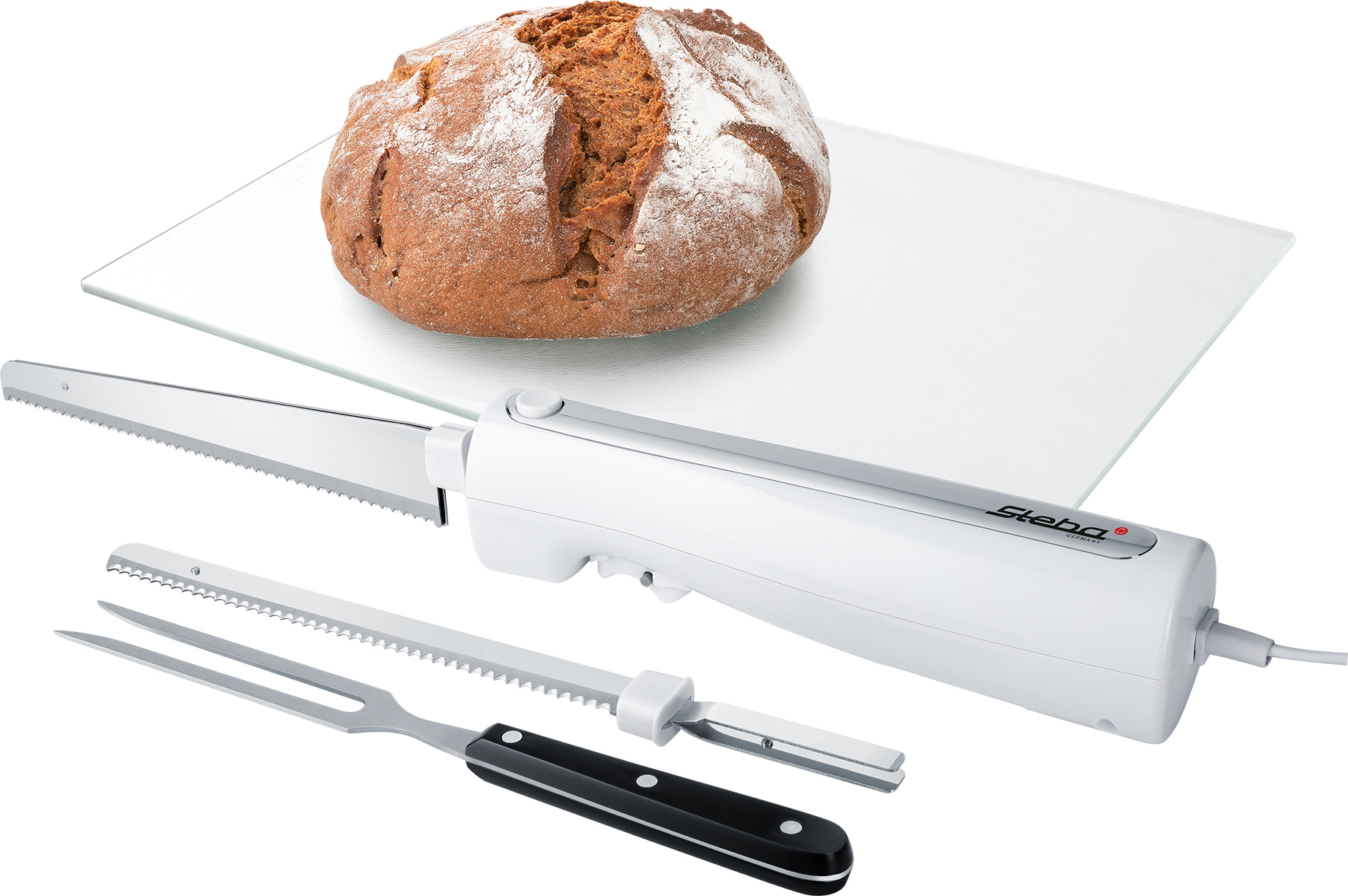 Steba EM 3 Elektromesser – Elektrisches Küchenmesser für müheloses Schneiden von Fleisch, Brot & mehr