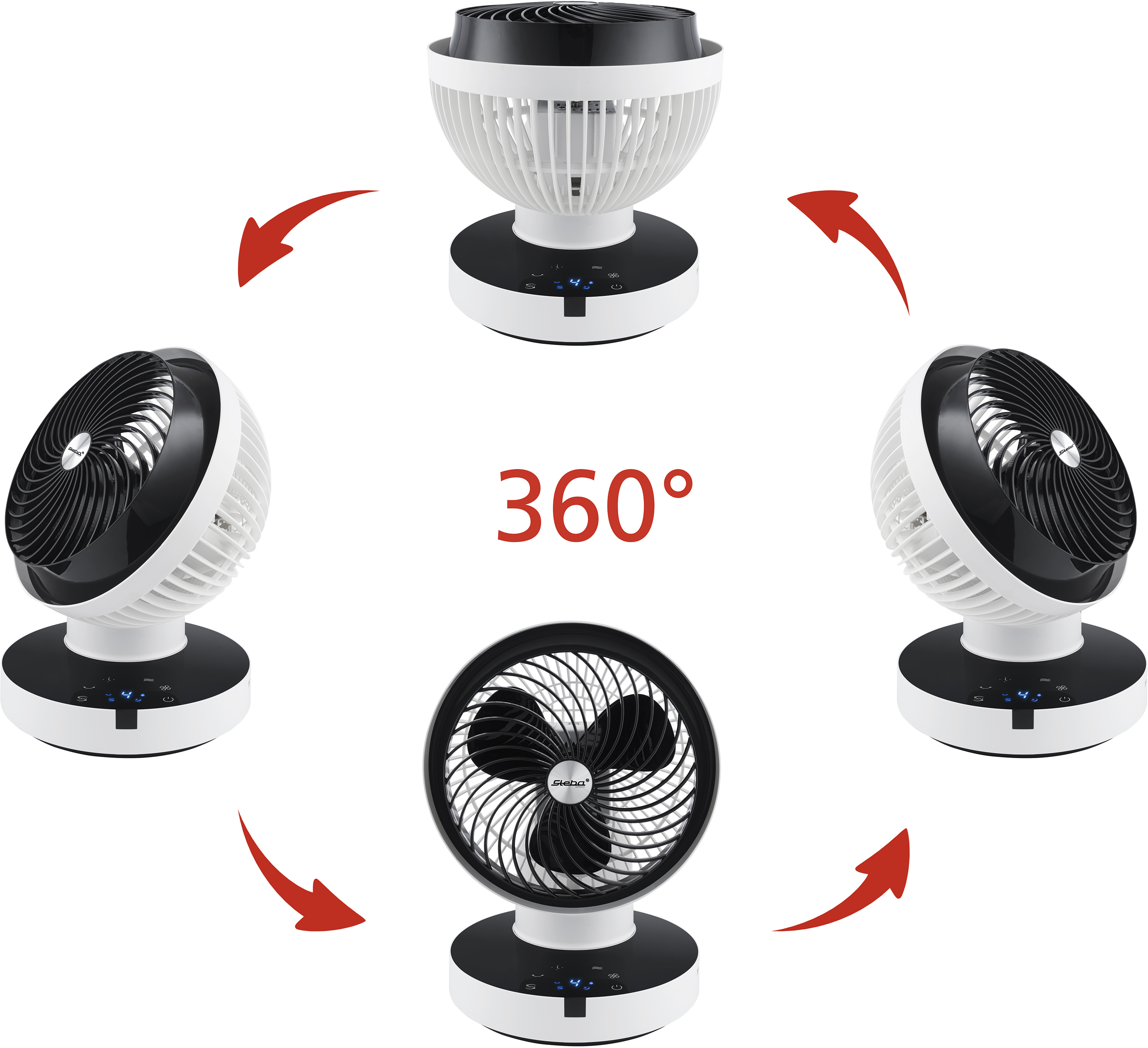 Steba VT 360 TWIST Tischventilator – 360° Rotation für optimale Luftzirkulation 6