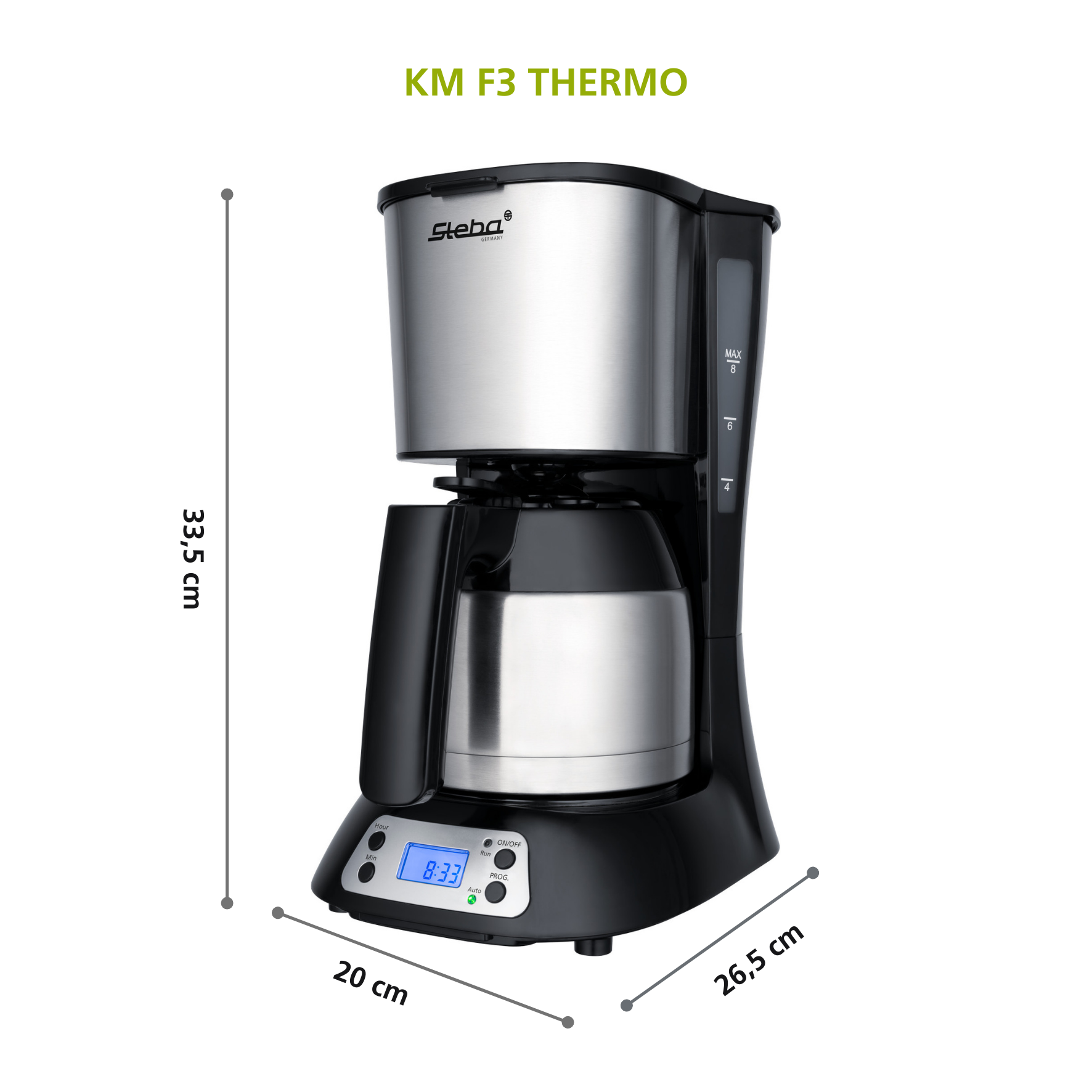 Steba KM F3 Filterkaffeemaschine Thermo – Aromatischer Kaffeegenuss mit Thermokanne 7