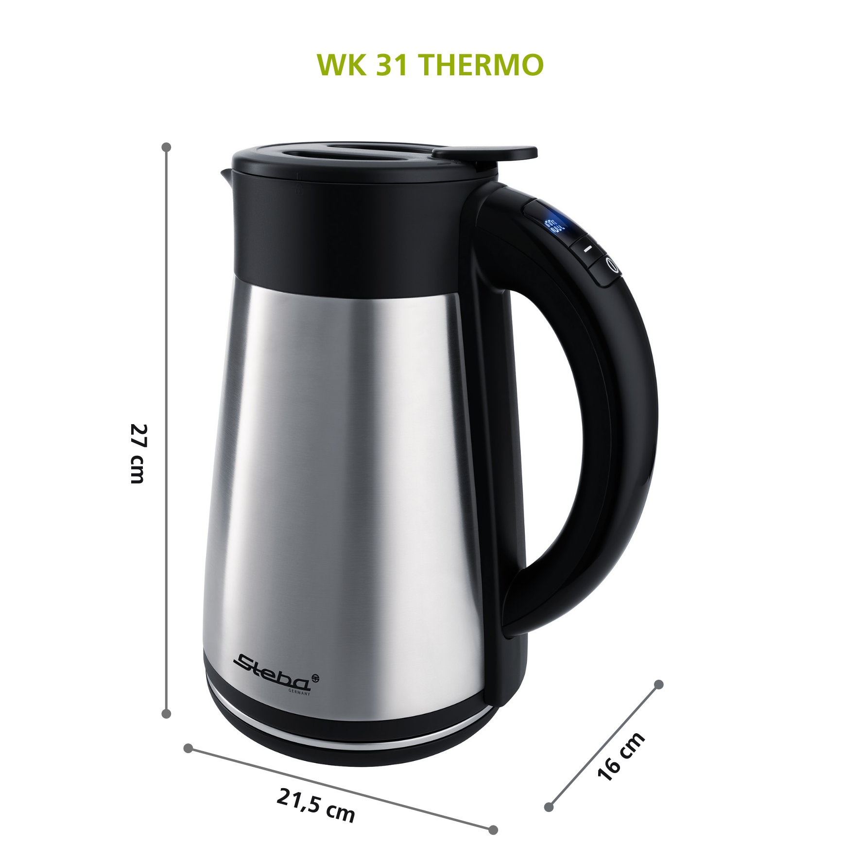 Steba WK 31 Thermo Wasserkocher – Präzise Temperaturkontrolle für perfekten Tee & Kaffee 2