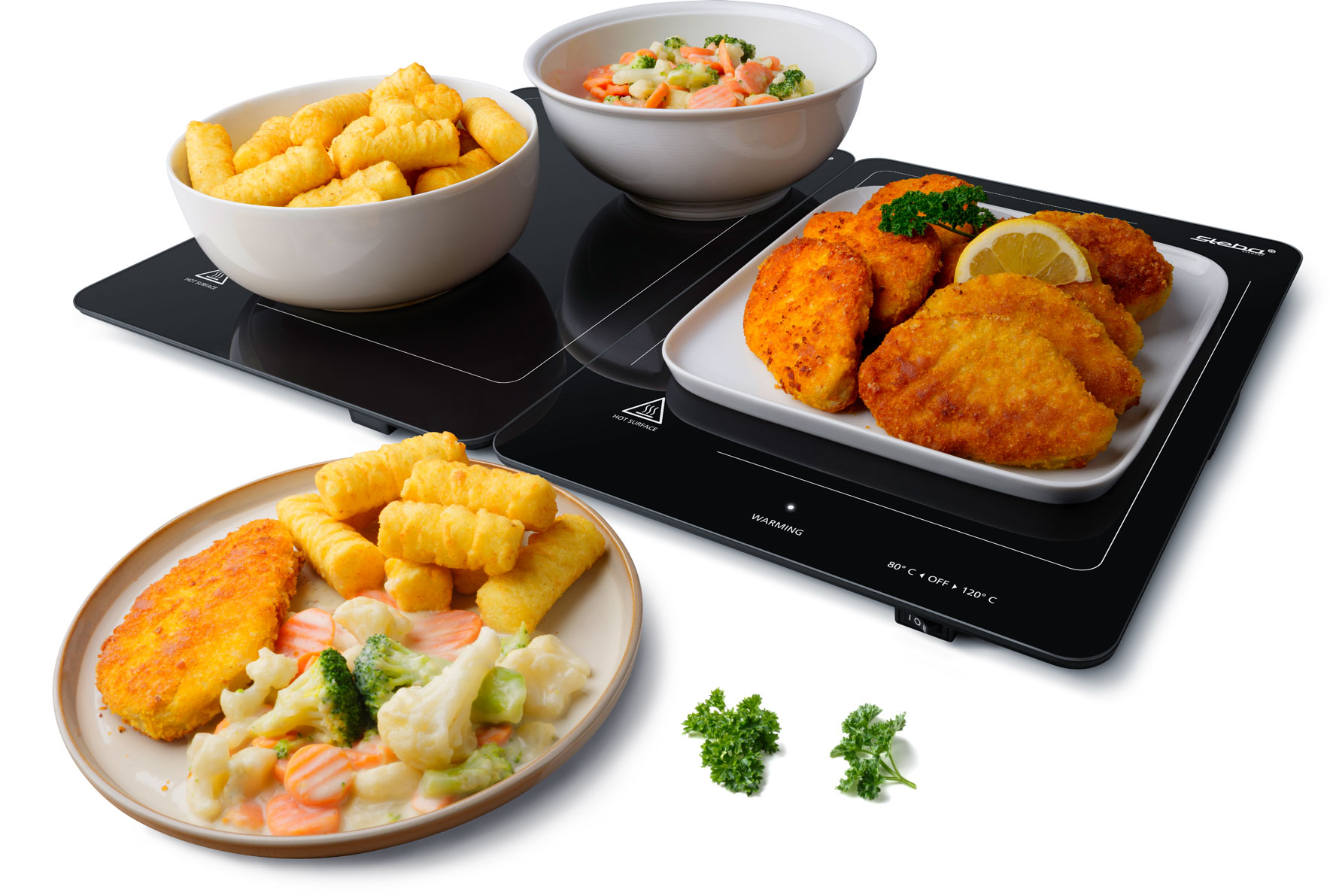 Steba WP 300 Warmhalteplatte – Elektrische Warmhalteplatte für gleichmäßige Wärmeverteilung 4