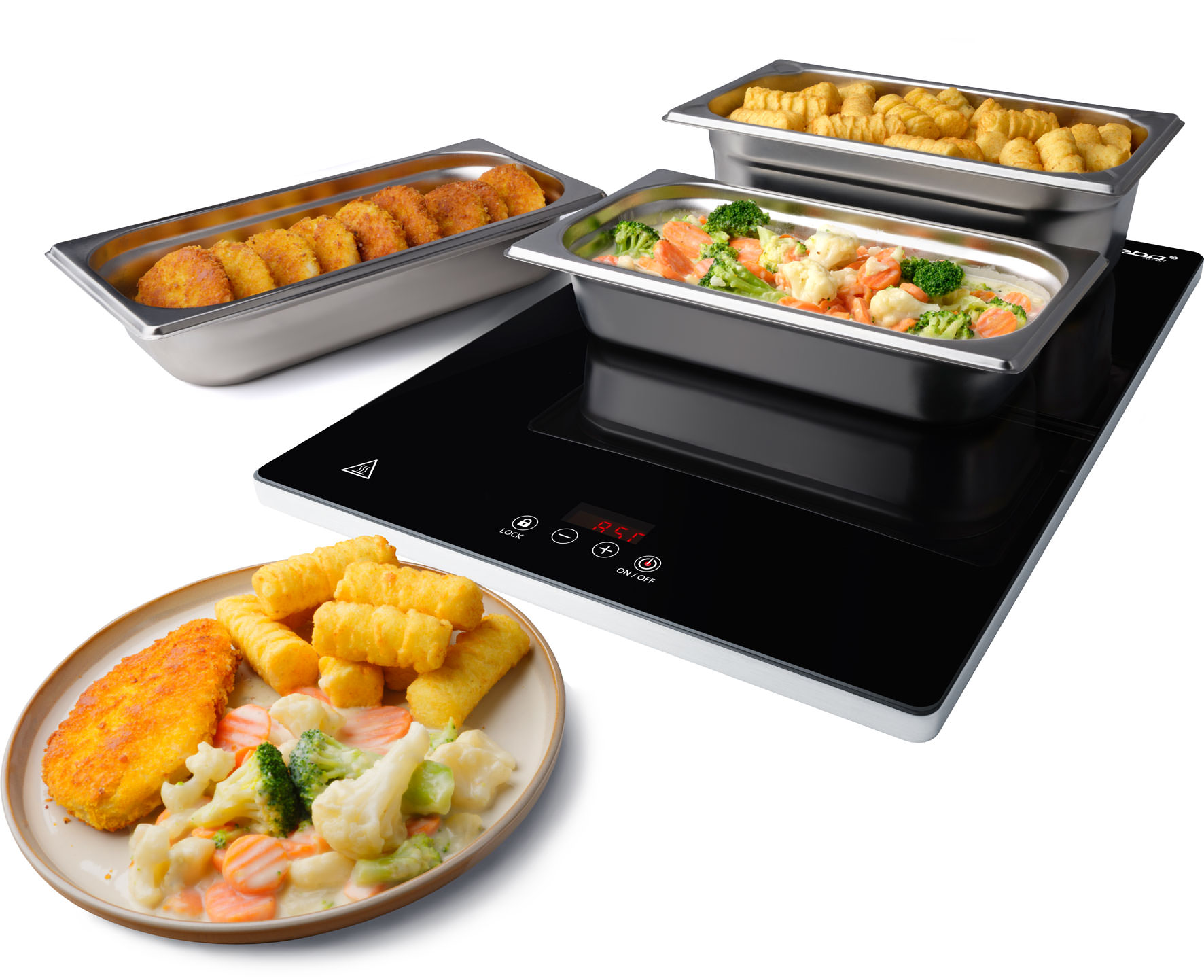 Steba WP 230 ECO Warmhalteplatte – Elektrische Warmhalteplatte für gleichmäßiges & energiesparendes Warmhalten von Speisen 3