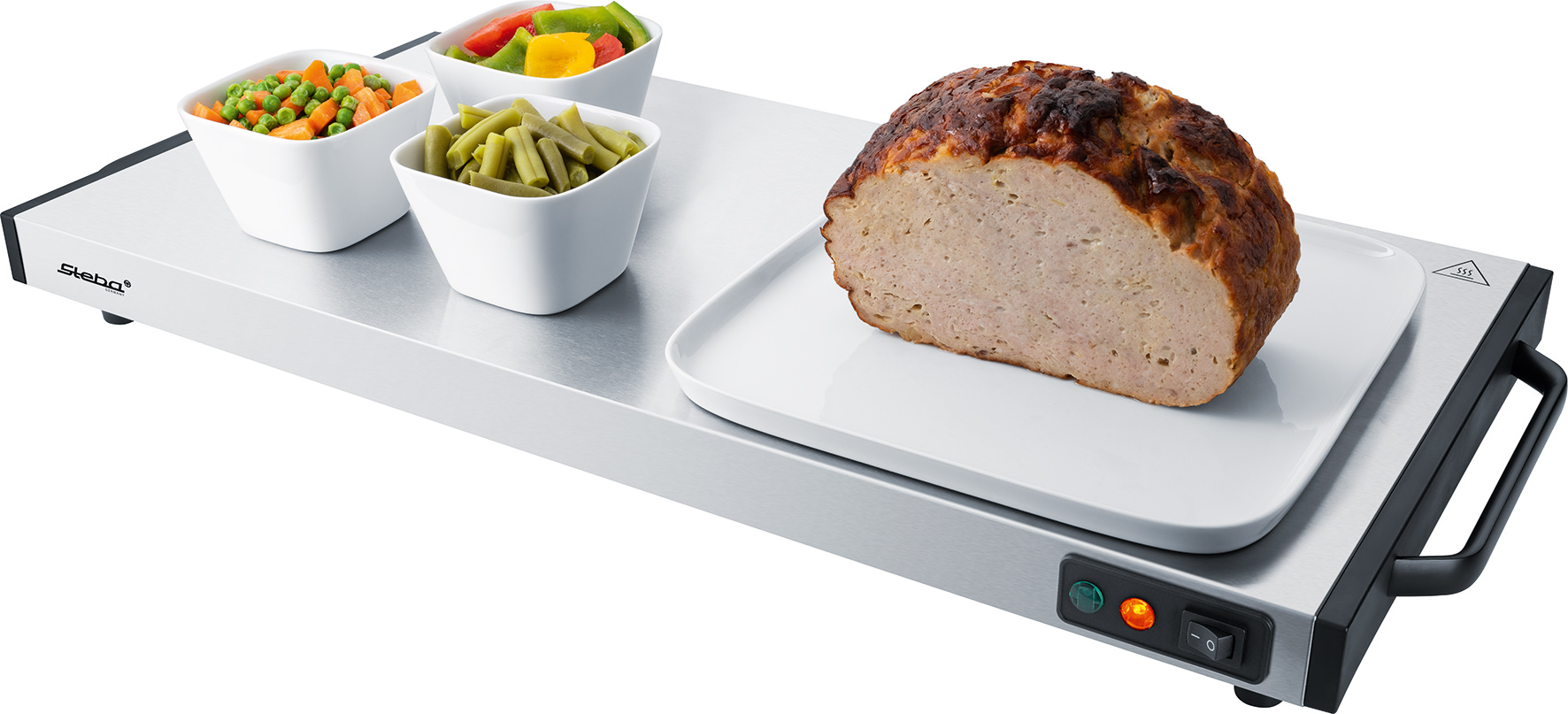 Steba WP 130 Wärmespeicherplatte – Speisen warmhalten & servierfertig präsentieren 2