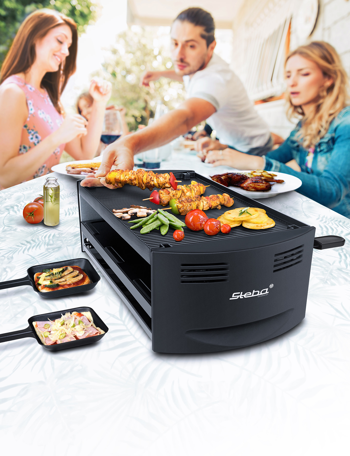 Steba RC 6 Pizza Raclette Bake & Grill – Multifunktions-Tischgrill mit Pizza- & Raclette-Funktion 8