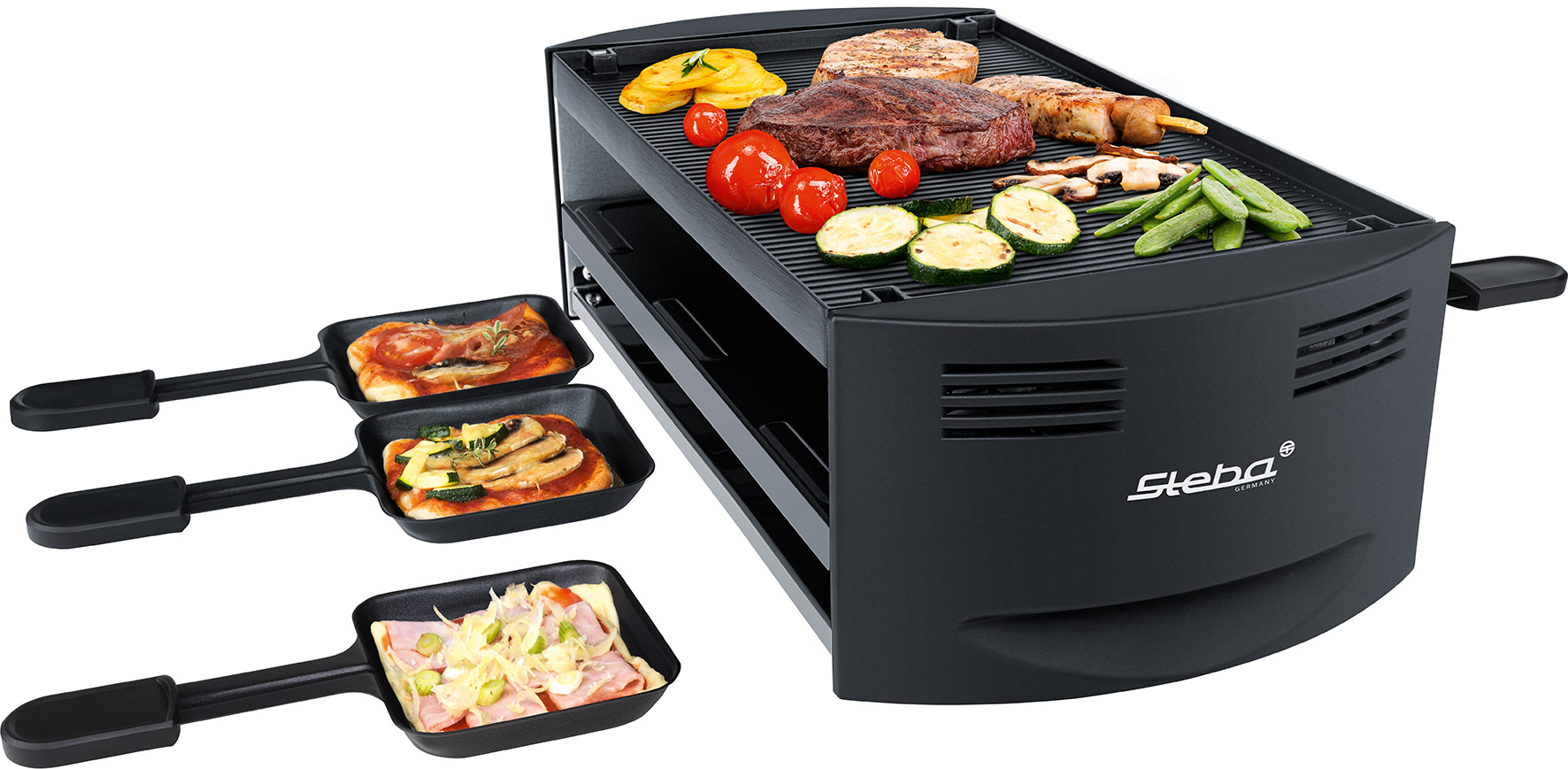 Steba RC 6 Pizza Raclette Bake & Grill – Multifunktions-Tischgrill mit Pizza- & Raclette-Funktion 10