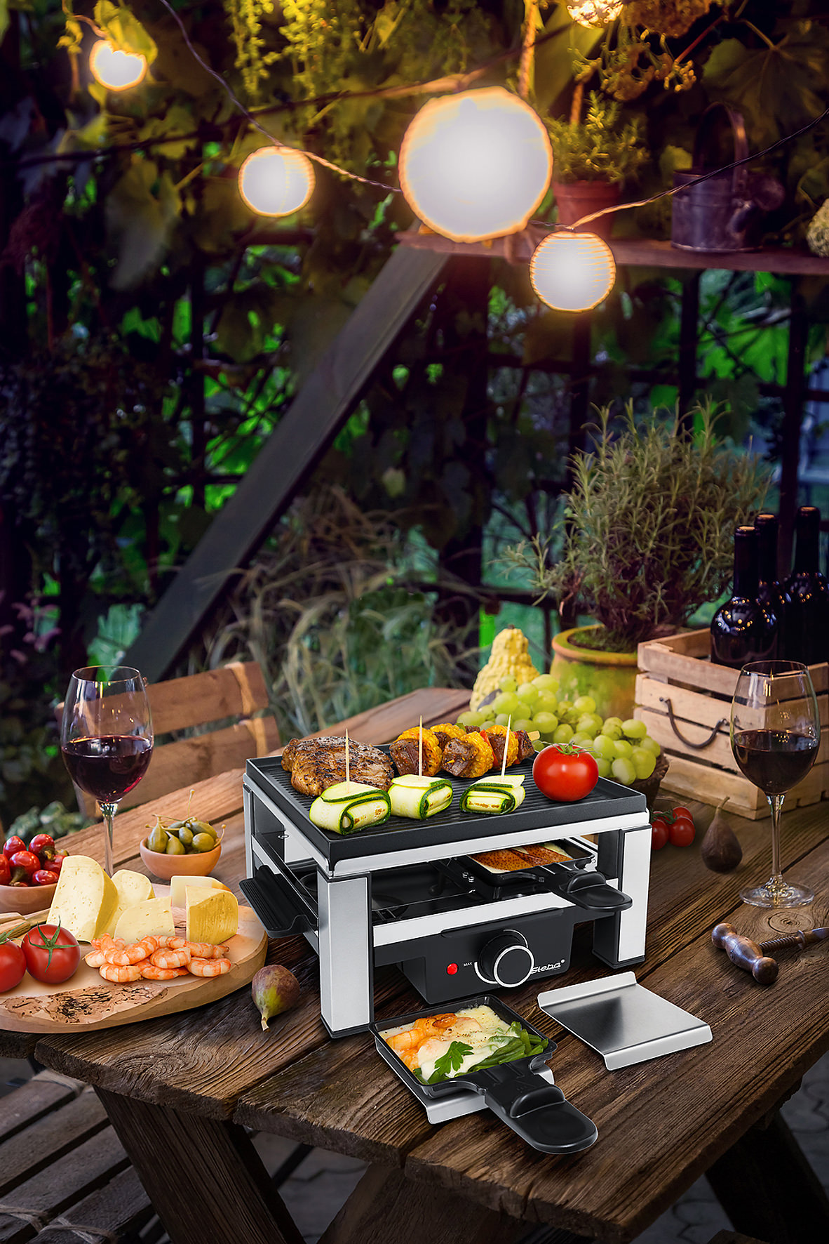 Steba RC 104 Raclette-Grill für 4 Personen – Gusseisen-Tischgrill mit Pfännchen & Antihaftbeschichtung 3