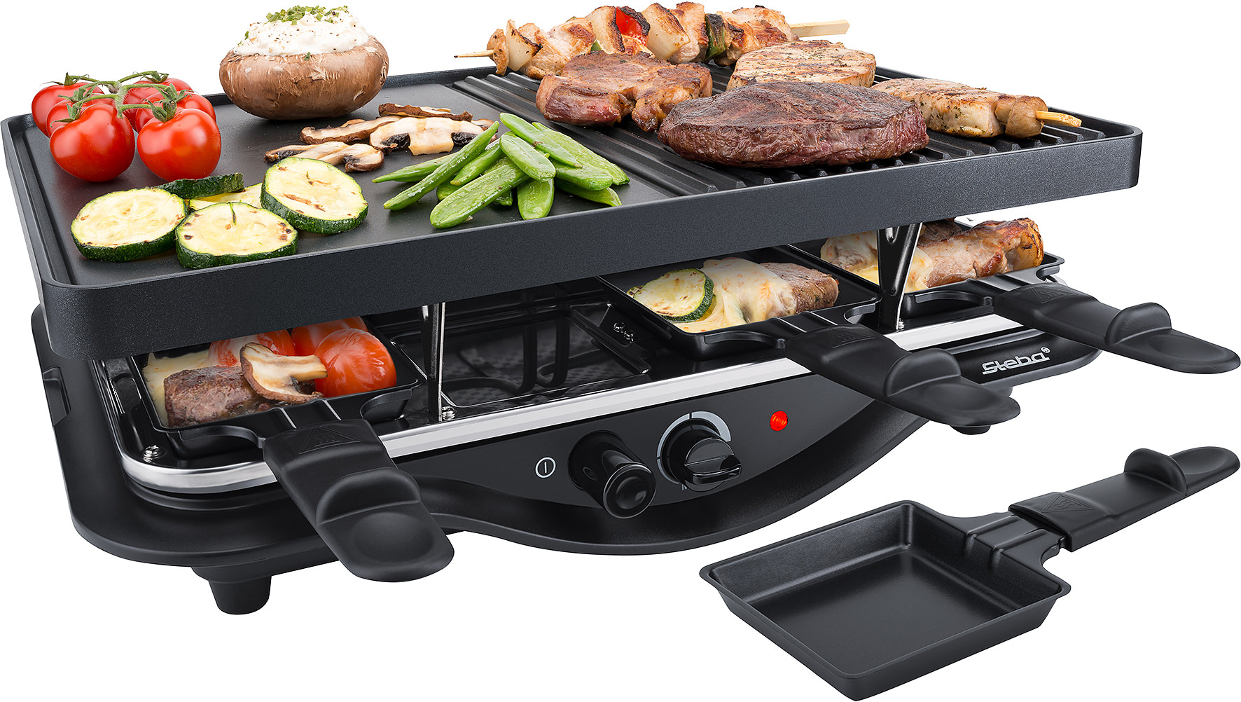 Steba RC 28 Raclette-Grill | Geselliges Käseschmelzen & Grillen für die ganze Familie 5