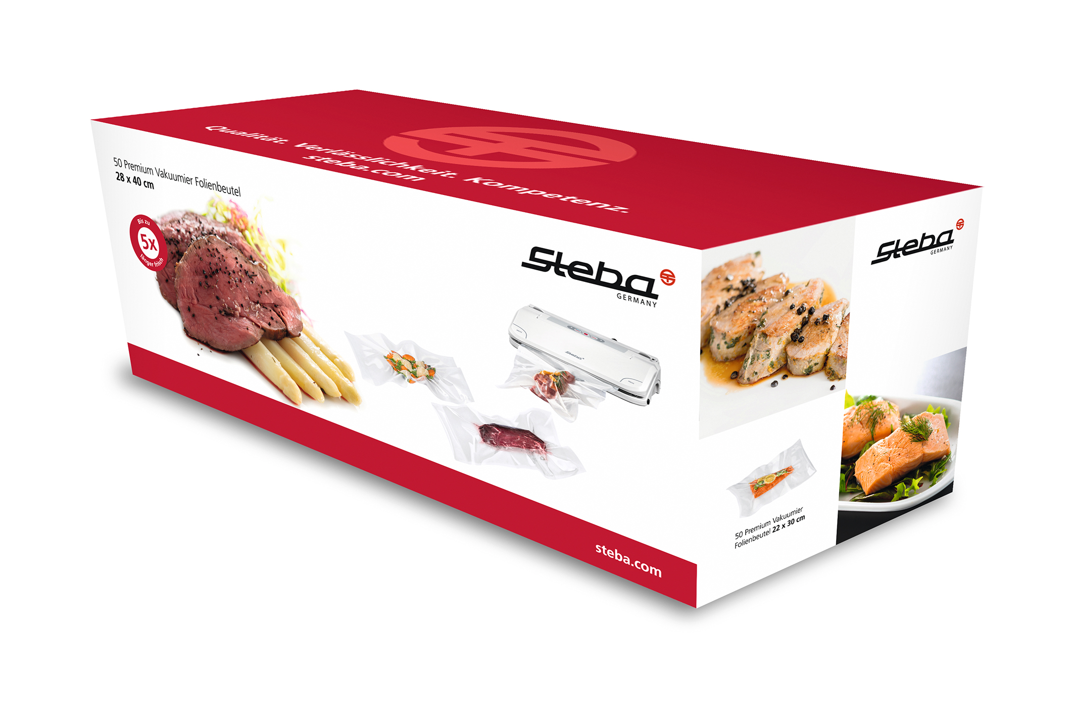 Steba Folienbeutel 28 x 40 cm – 50 Stück | Vakuumierbeutel für optimale Frische & Haltbarkeit 4